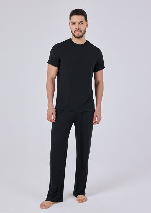 Men's Top & Pant Set Black