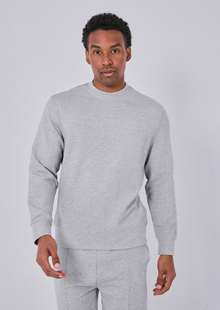 LC Mens All Around Lounge Crew Neck Sweatshirt Grey Marl