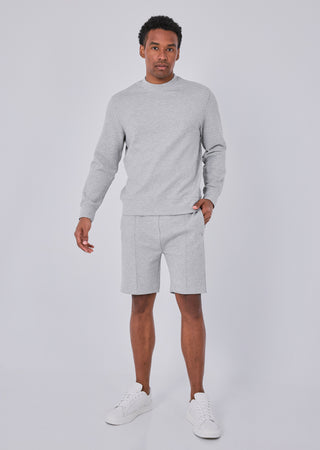 LC Mens All Around Lounge Crew Neck Sweatshirt Grey Marl