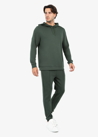 LC Mens All Around Lounge Hoodie Deep Green