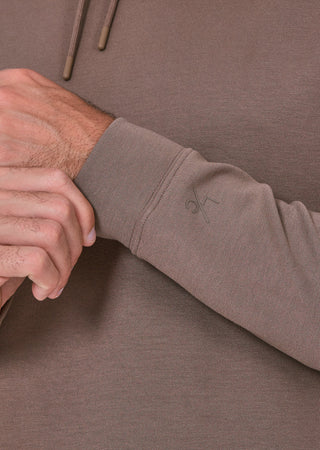 LC Mens All Around Lounge Hoodie Walnut