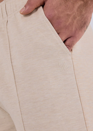 LC Mens All Around Lounge Sweat Shorts Oatmeal Heather