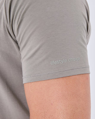 LC Mens Essential Tee Pebble Grey