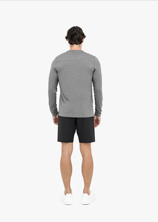 LC Mens Hybrid Active Long Sleeve Top Style Grey marl