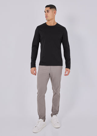 LC Mens Mercerised Long Sleeve Black