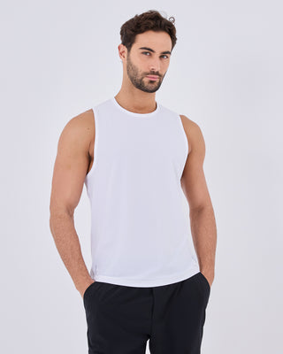 LC Mens Run Tank White