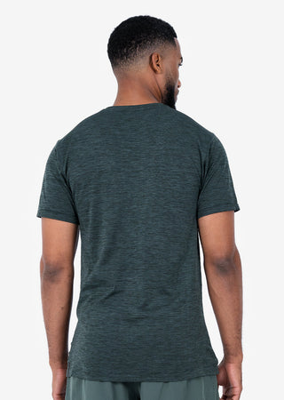 LC Mens Seamless Tee Khaki Green Melange