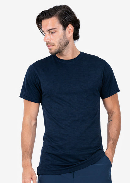 Mens Seamless Tee Navy Melange LC