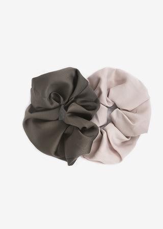 LC Multicolor LC Satin Scrunchies Set of 2