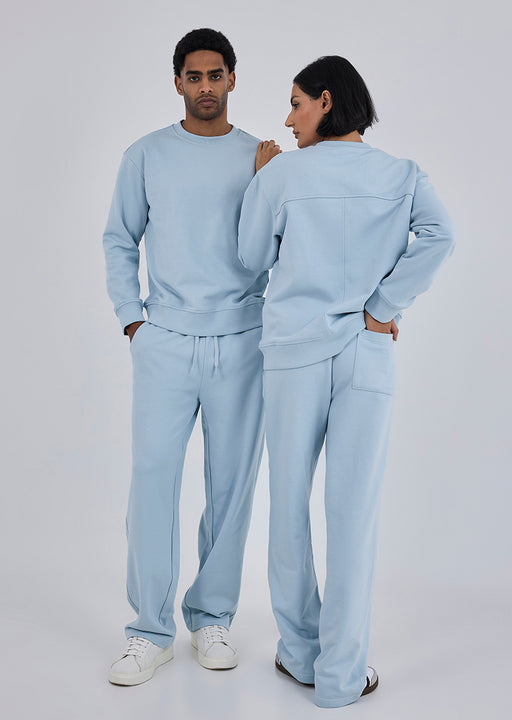 Unisex Oversized Sweater Blue Mist