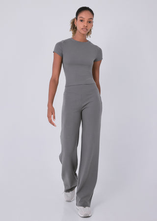 LC Pant Effortless Straight Leg Pebble Grey