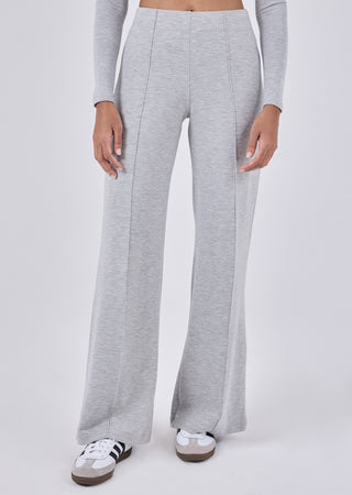 LC Pant Effortless Wide Leg Pant Grey Marl