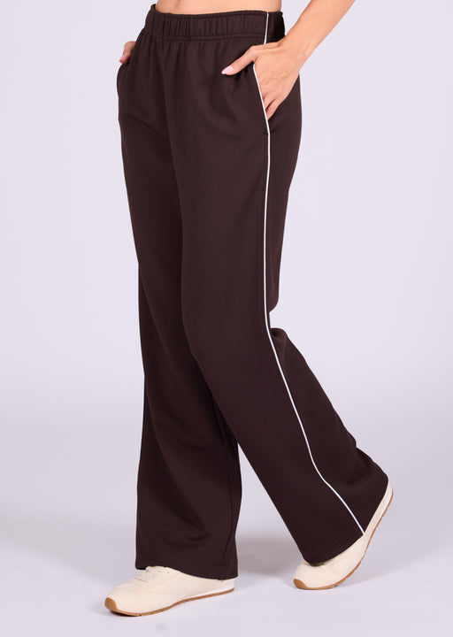 Women's Contrast Pants Dark Cocoa