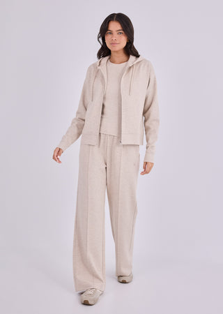 LC Pants Women's Straight Leg Pants Oatmeal Heather