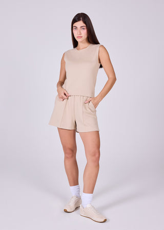 LC Pintuck Short All-Around Lounge Pintuck Shorts Beige