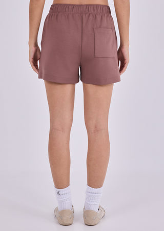 Women's Pintuck Shorts Tawny Rust - LC