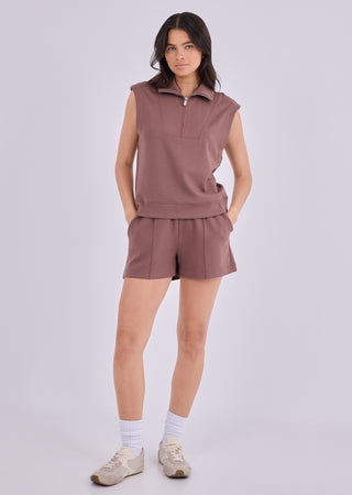 LC Pintuck Short Women's Pintuck Shorts Tawny Rust