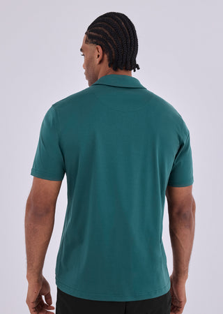 Men's Open Polo Deep Teal - LC