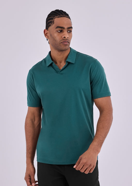 Men's Open Polo Deep Teal