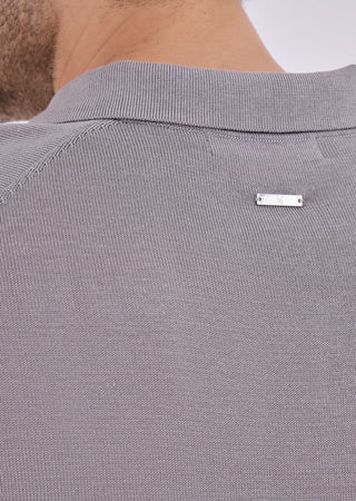 LC Polo Men's Silk Touch Knit Polo Silver Grey