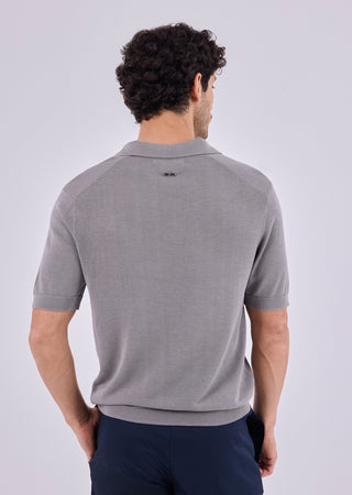 LC Polo Men's Silk Touch Knit Polo Silver Grey