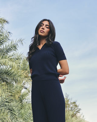 LC Polo Tops Women's Polo Dark Navy