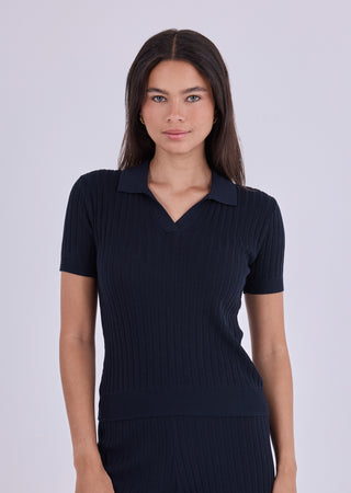 LC Polo Women's Polo Dark Navy
