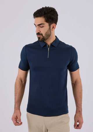 LC Polos Men's Half Zip Polo (2-Pack)