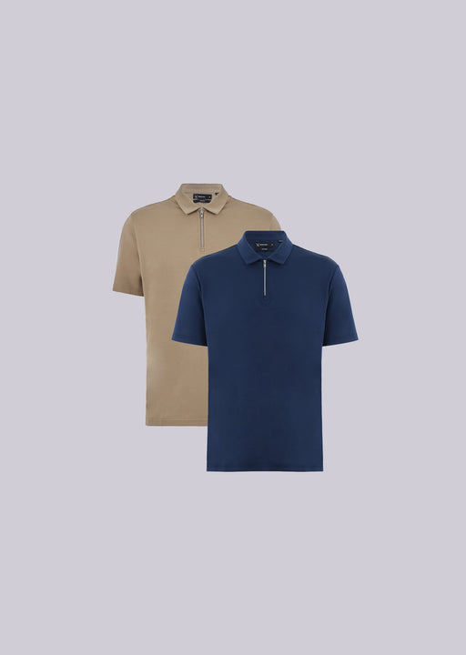Men's Half-Zip Polo (2-Pack)