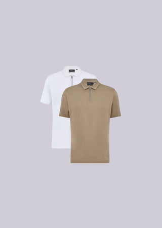 LC Polos Men's Half Zip Polo (2-Pack)