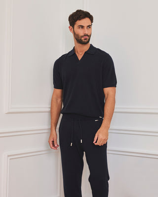 LC Polos Men's Polo Top  Navy