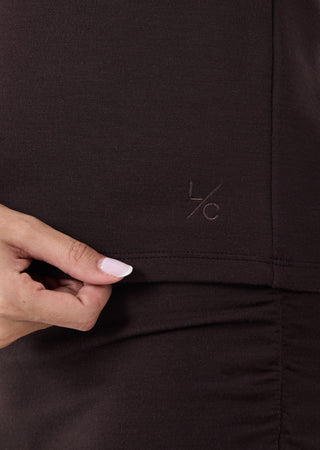 LC Raglan Tee Effortless Raglan Tee Dark Cocoa