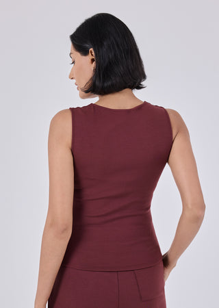 LC Scoop Neck Tank Women's Scoop Neck Dark Burgundy