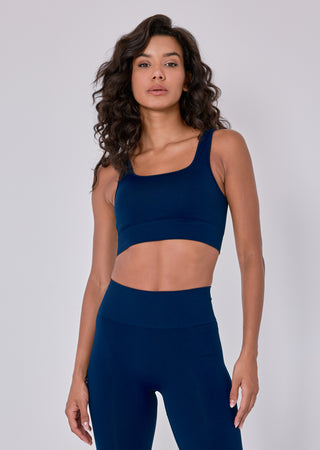 LC Seamless Rib Bra Navy