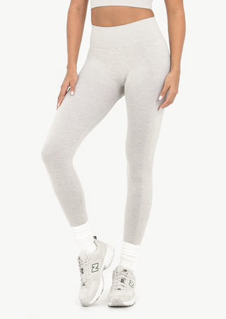 LC Seamless Rib Leggings Oat Marl