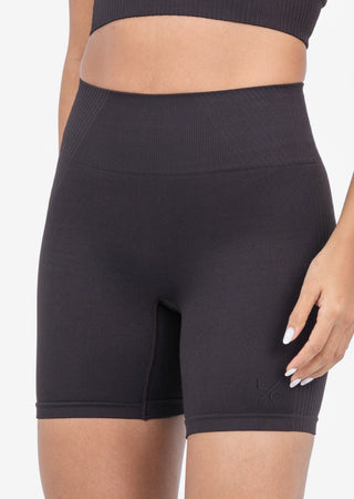 LC Seamless Rib Shorts Dark Cocoa