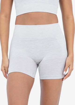 LC Seamless Rib Shorts Oat Marl