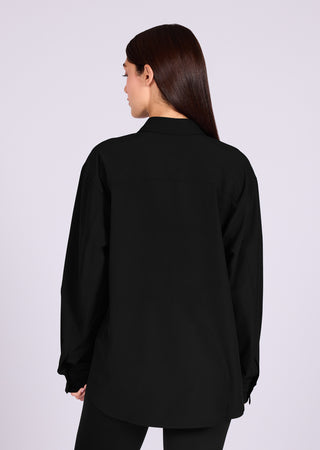 LC Shirts Women's Button Up Shirt Black