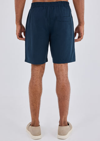 LC Short Men Linen Short Dark Navy