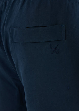 LC Short Men Linen Short Dark Navy