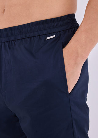 LC Short Men's Poplin Cotton Shorts Dark Navy