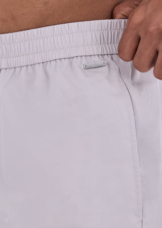 LC Short Men's Poplin  Cotton Shorts Silver Grey