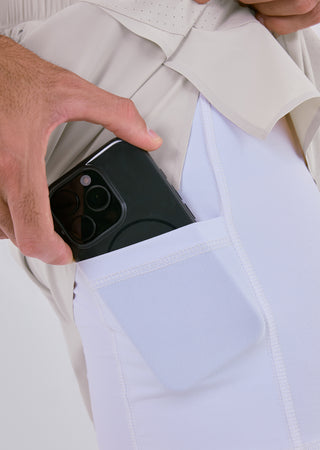 LC Short Mens Run Shorts Stone