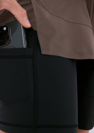 LC Short Mens Run Shorts Walnut