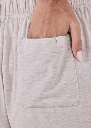 LC Short Women's Sleep Short Oatmeal Heather