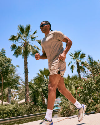 LC Shorts Men's Run Shorts Vintage Khaki