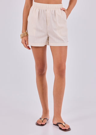 LC Shorts Women's Pinstripe Shorts Stone