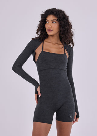 LC Shrugs Women's Shrug Dark Grey Marl