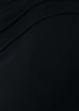 LC Skirt Airjet Rib Fold Waist Skirt Black