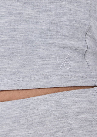 LC Slash Neck Top Effortless Slash Neck Top Grey Marl